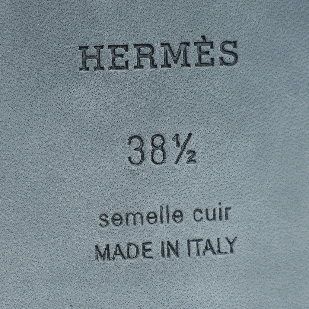 Hermes Tricolor Oran Leopard Sandal 38.5