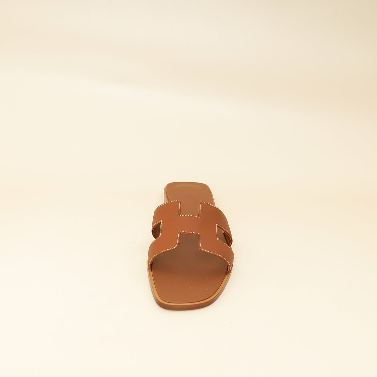 Hermes Gold Oran Sandal 38.5