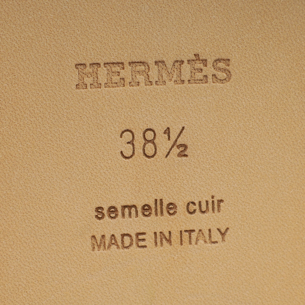 Hermes Gold Oran Sandal 38.5