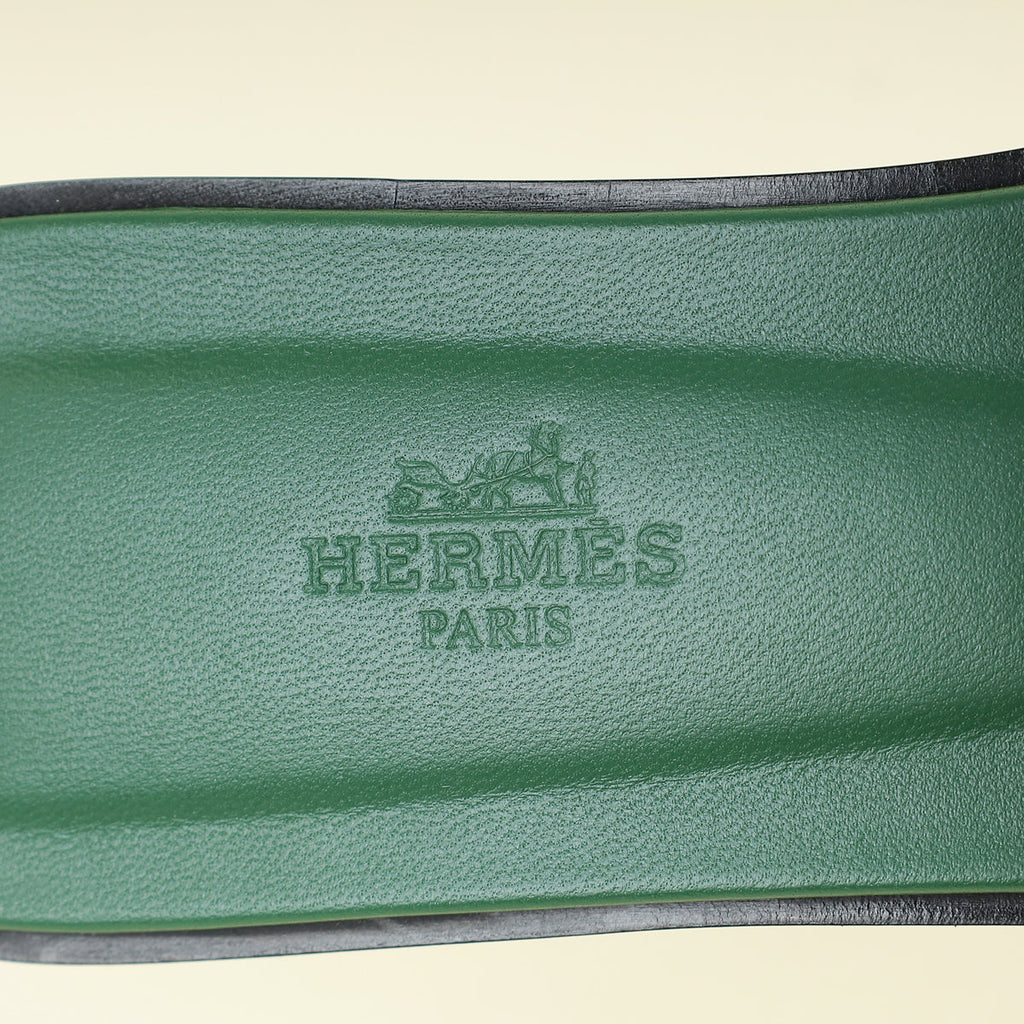 Hermes Bicolor Oran Suede Goatskin Sandal 38.5