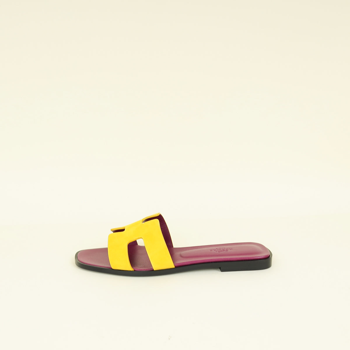 Hermes Bicolor Oran Suede Goatskin Sandal 38.5