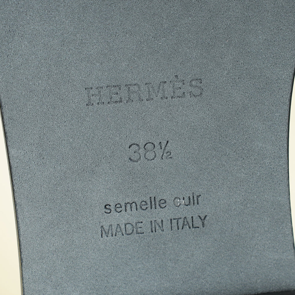 Hermes Rose Du Desert Oran Suede Goatskin Sandal 38.5