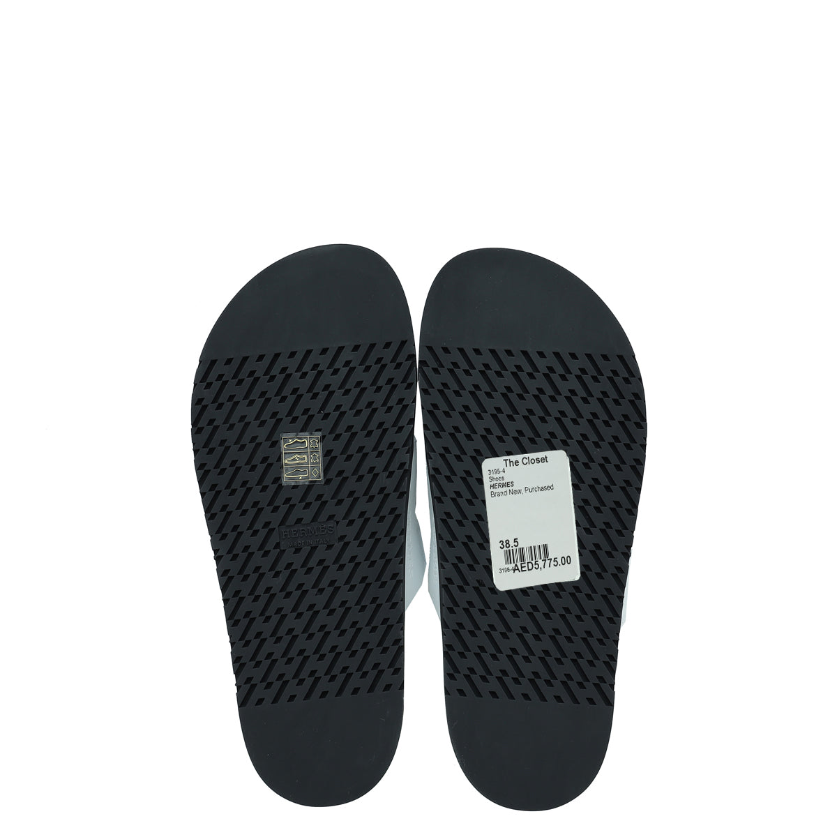 Hermes Blanc Chypre Sandal 38.5