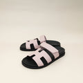 Hermes Rose Cancan Chypre Sandal 38.5