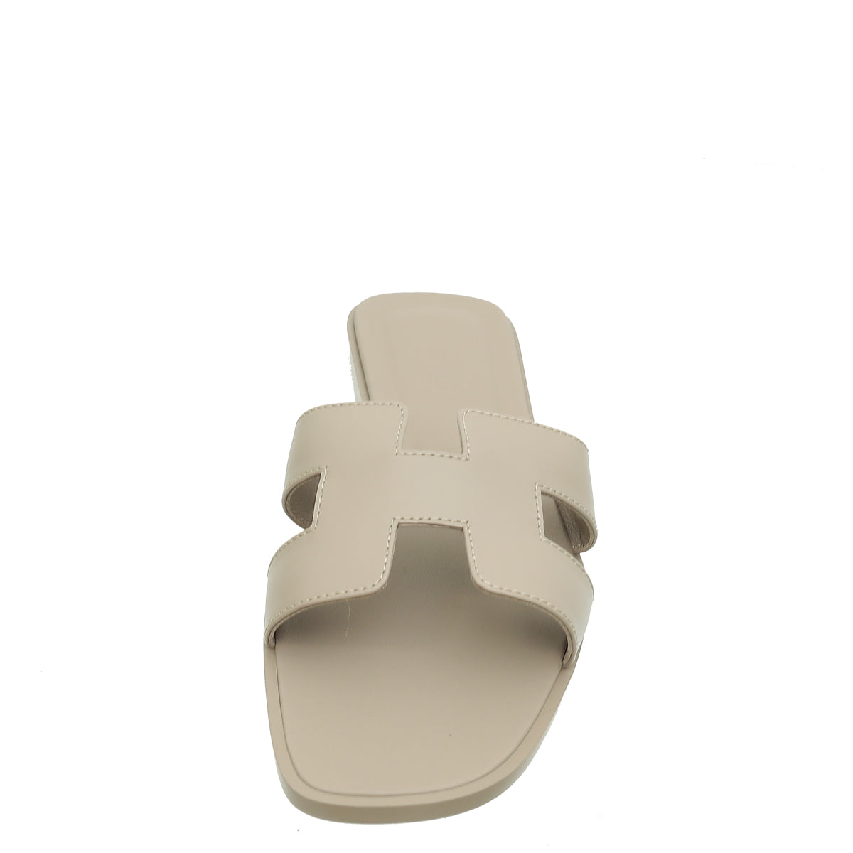 Hermes Beige Mastic Oran Sandals 38
