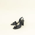 Hermes Noir Eternite 80 Sandal 38