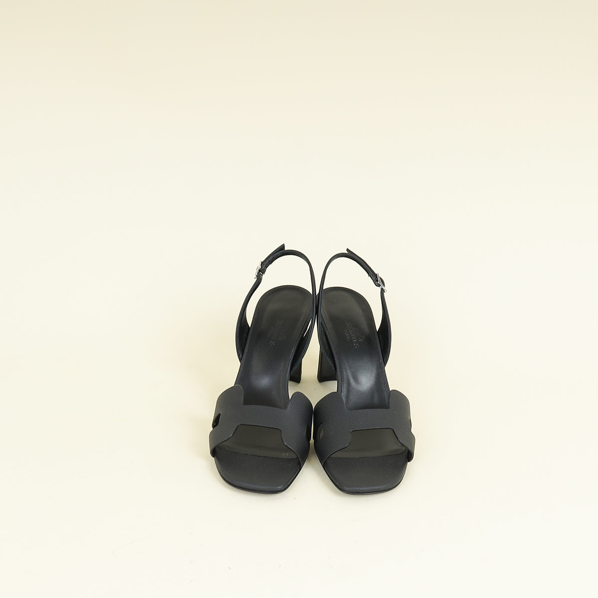 Hermes Noir Eternite 80 Sandal 38