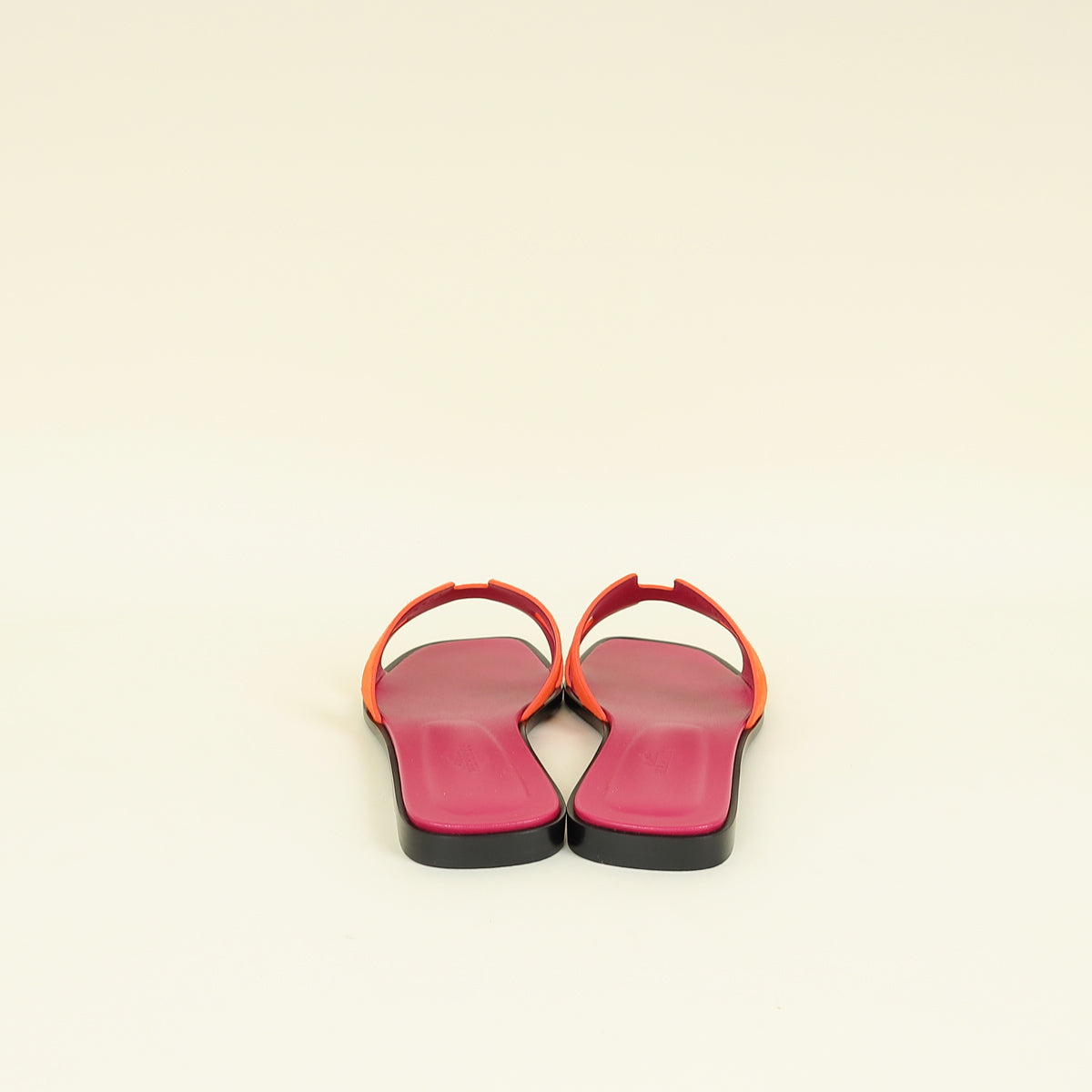 Hermes Orange Synthetique Oran Suede Goatskin Sandal 38