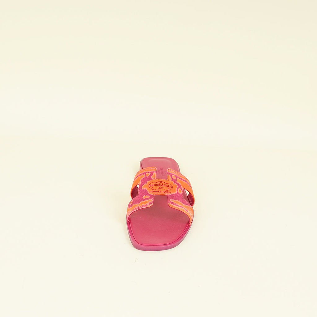 Hermes Bicolor Oran Sandal 38