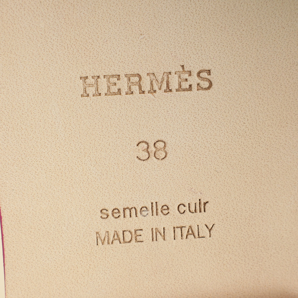 Hermes Bicolor Oran Sandal 38