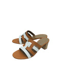 Hermes Bicolor Amica Sandal 38