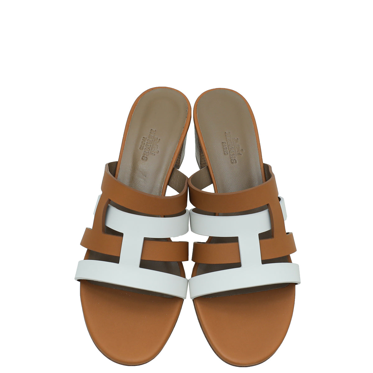 Hermes Bicolor Amica Sandal 38