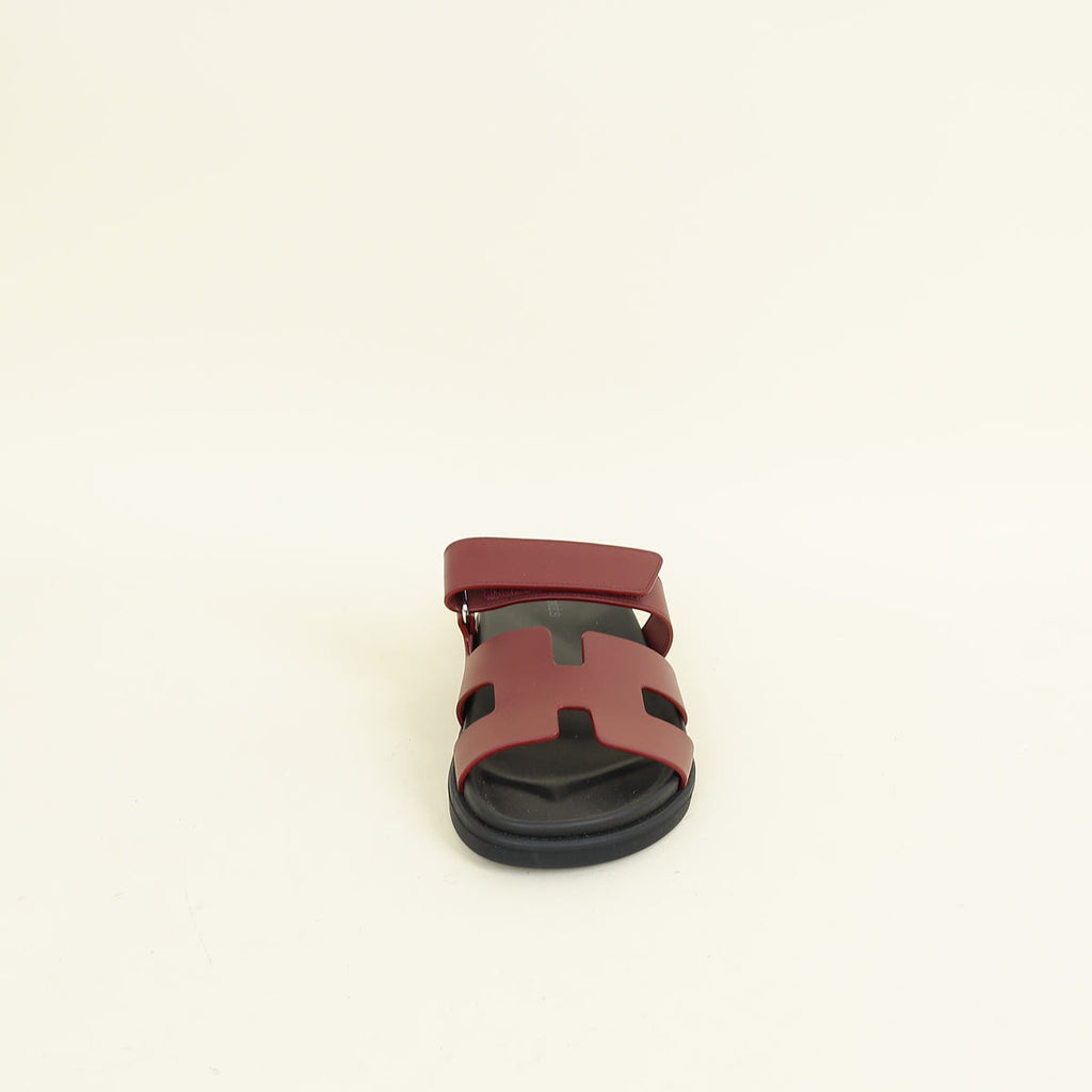 Hermes Rouge H Chypre Sandal 38