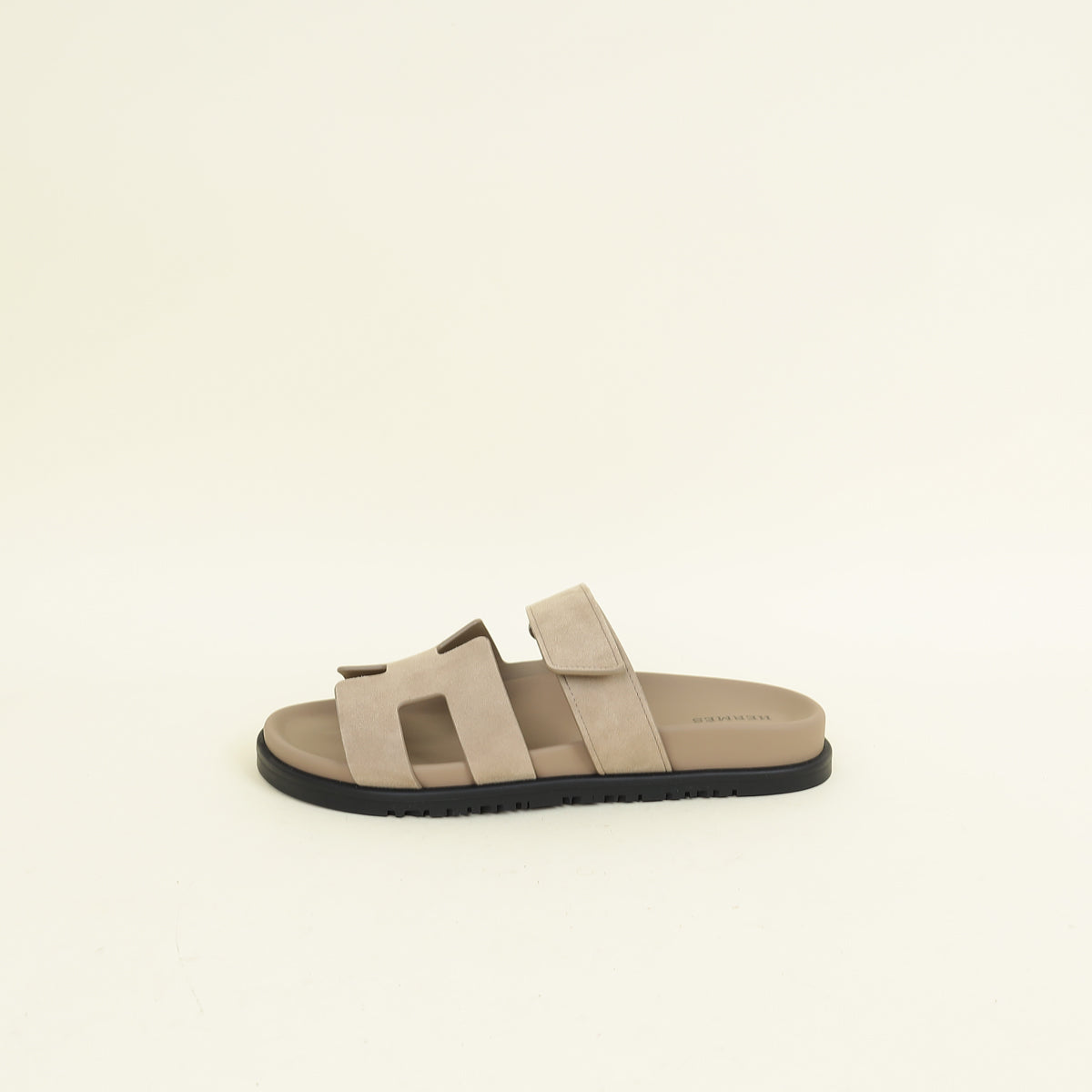 Hermes Beige Argile Chypre Suede Goatskin Sandal 38