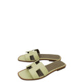Hermes Vanille Matte Alligator Oran Sandal 38