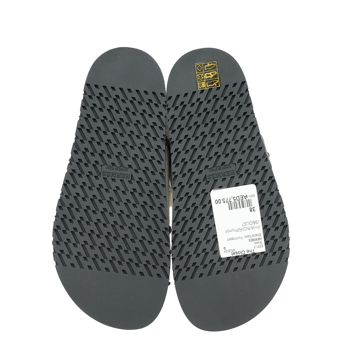 Hermes Bicolor Chypre Sandal 38
