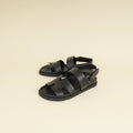 Hermes Black Genius Sandals 38