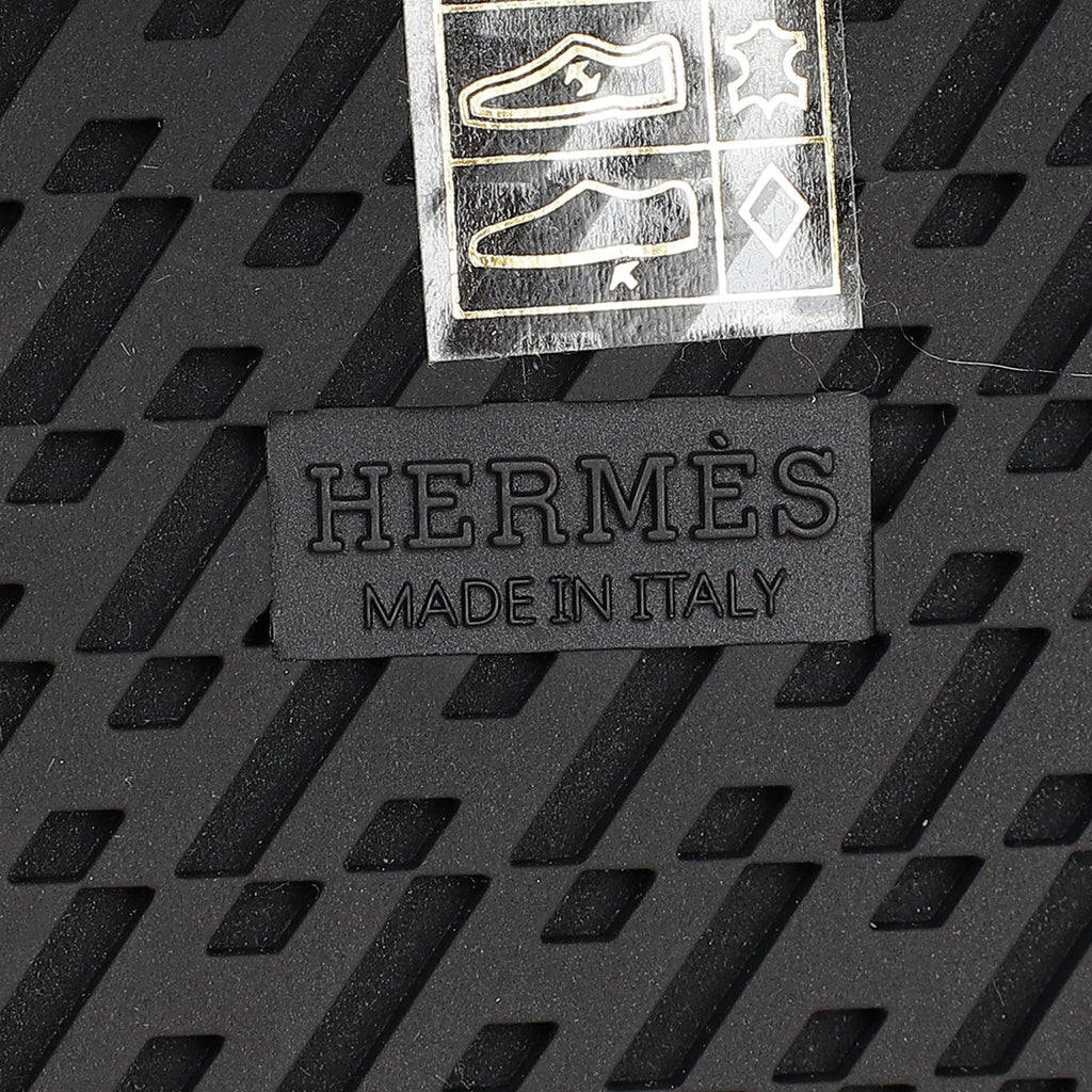 Hermes Bicolor Satin Crepe Chypre Sandals 38