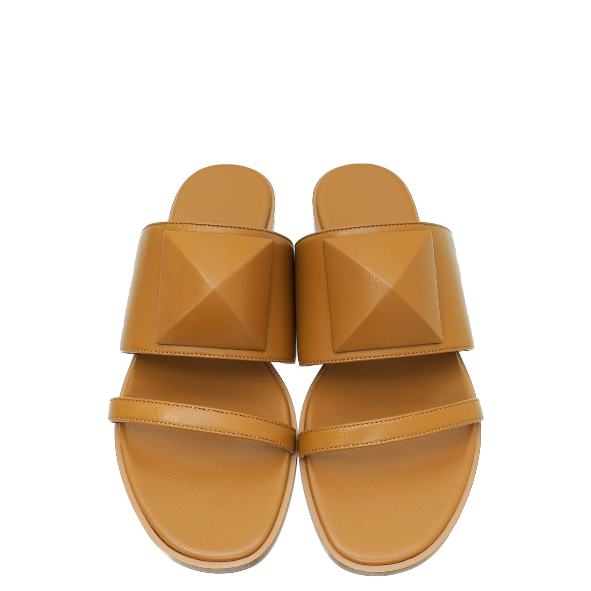 Hermes Beige Dore Caia Nappa Sandal 38