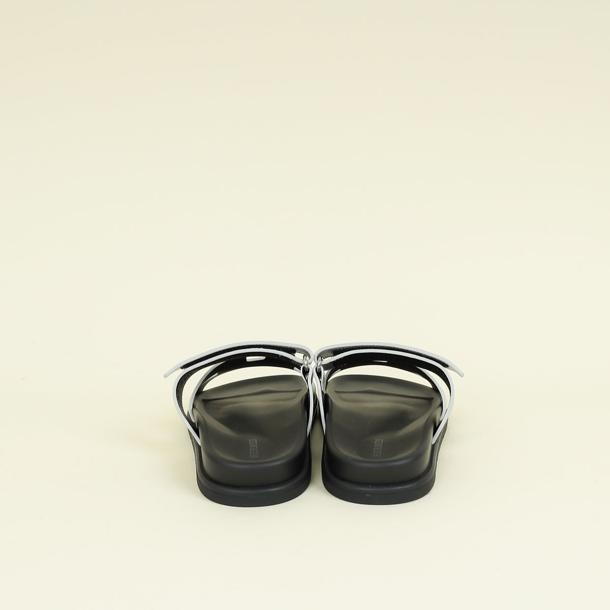Hermes Gris Argente Chypre Sandal 38