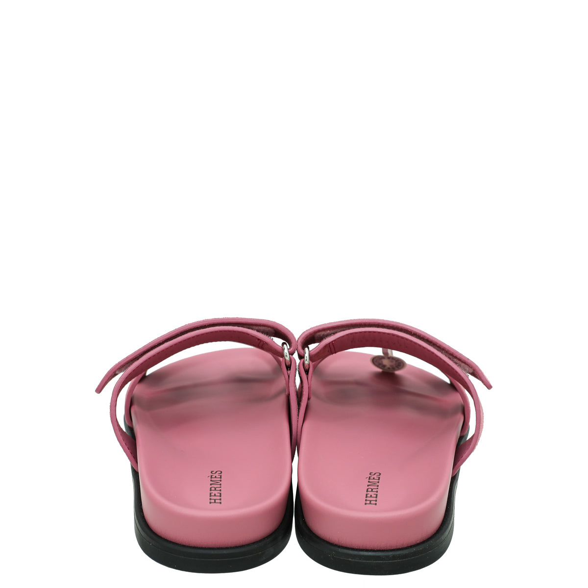 Hermes Rose Aphrodite Suede Chypre Sandals 38