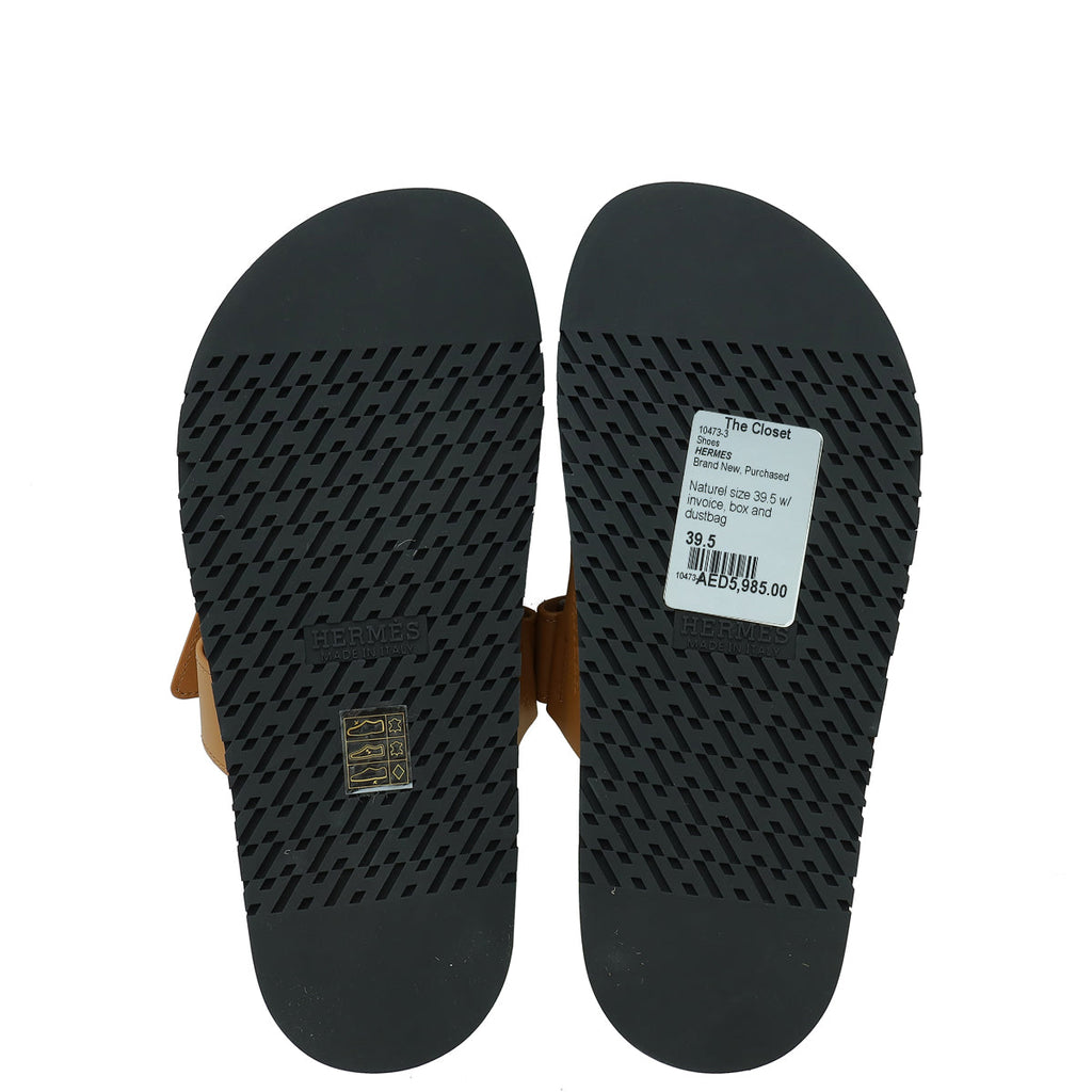 Hermes Naturel Chypre Sandal 39.5