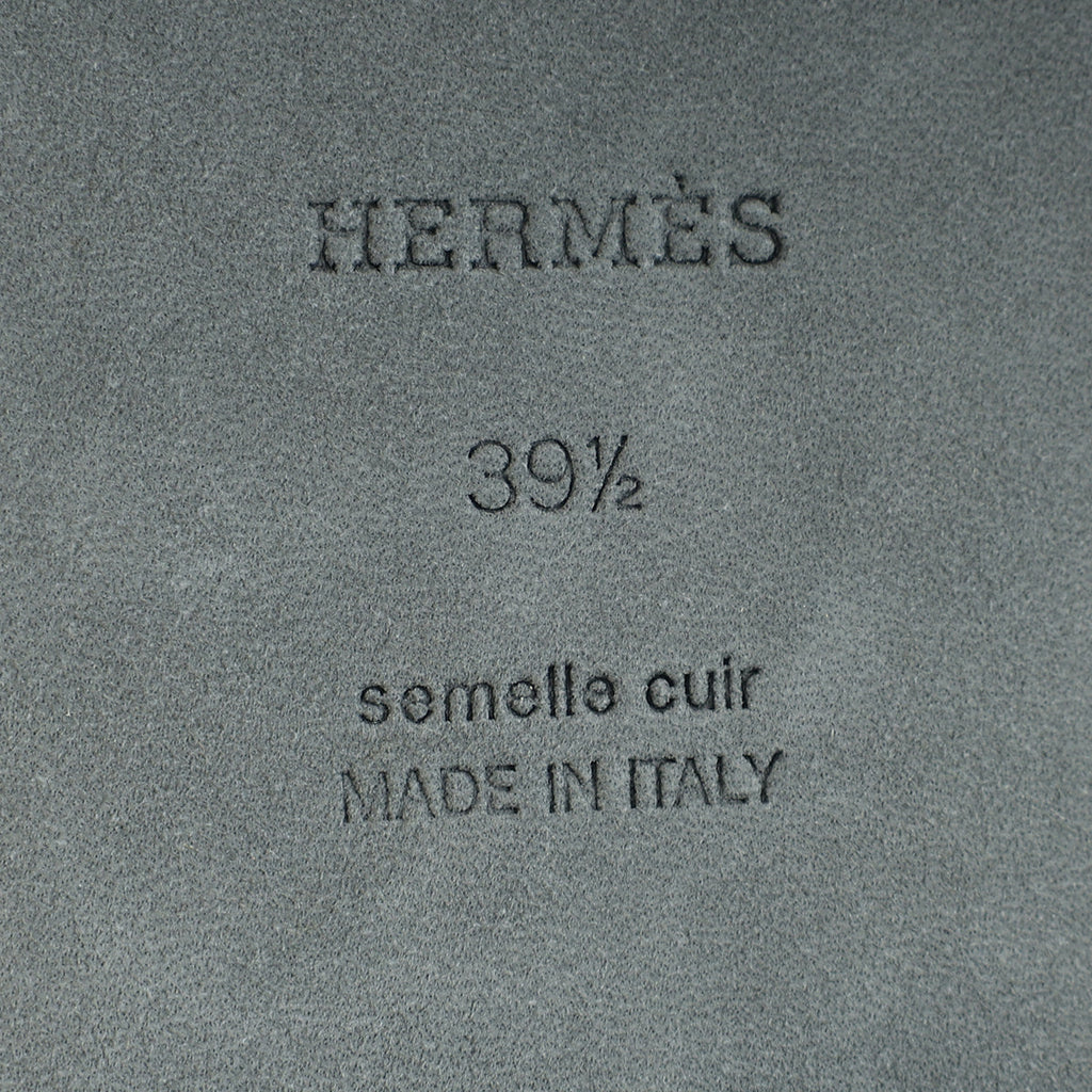 Hermes Noir Giulia Sandal 39.5