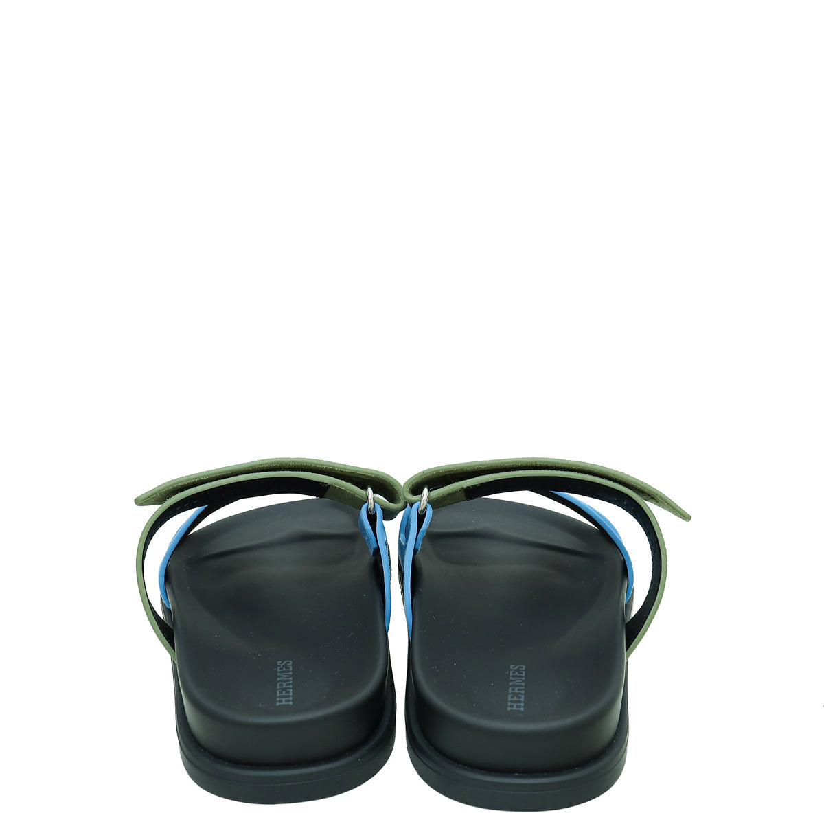 Hermes Bicolor Suede Goatskin Chypre Sandals 39.5
