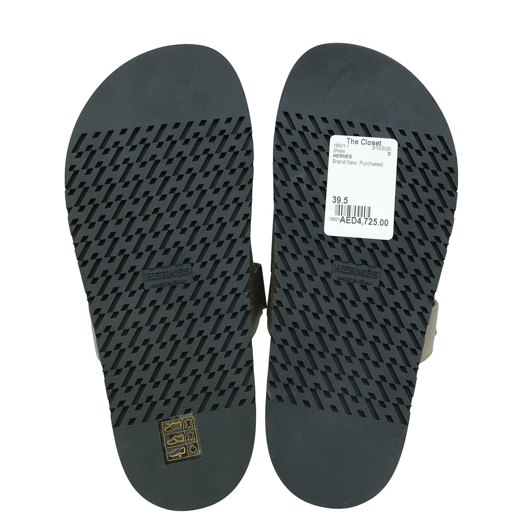 Hermes Etoupe Chypre Sandal 39.5