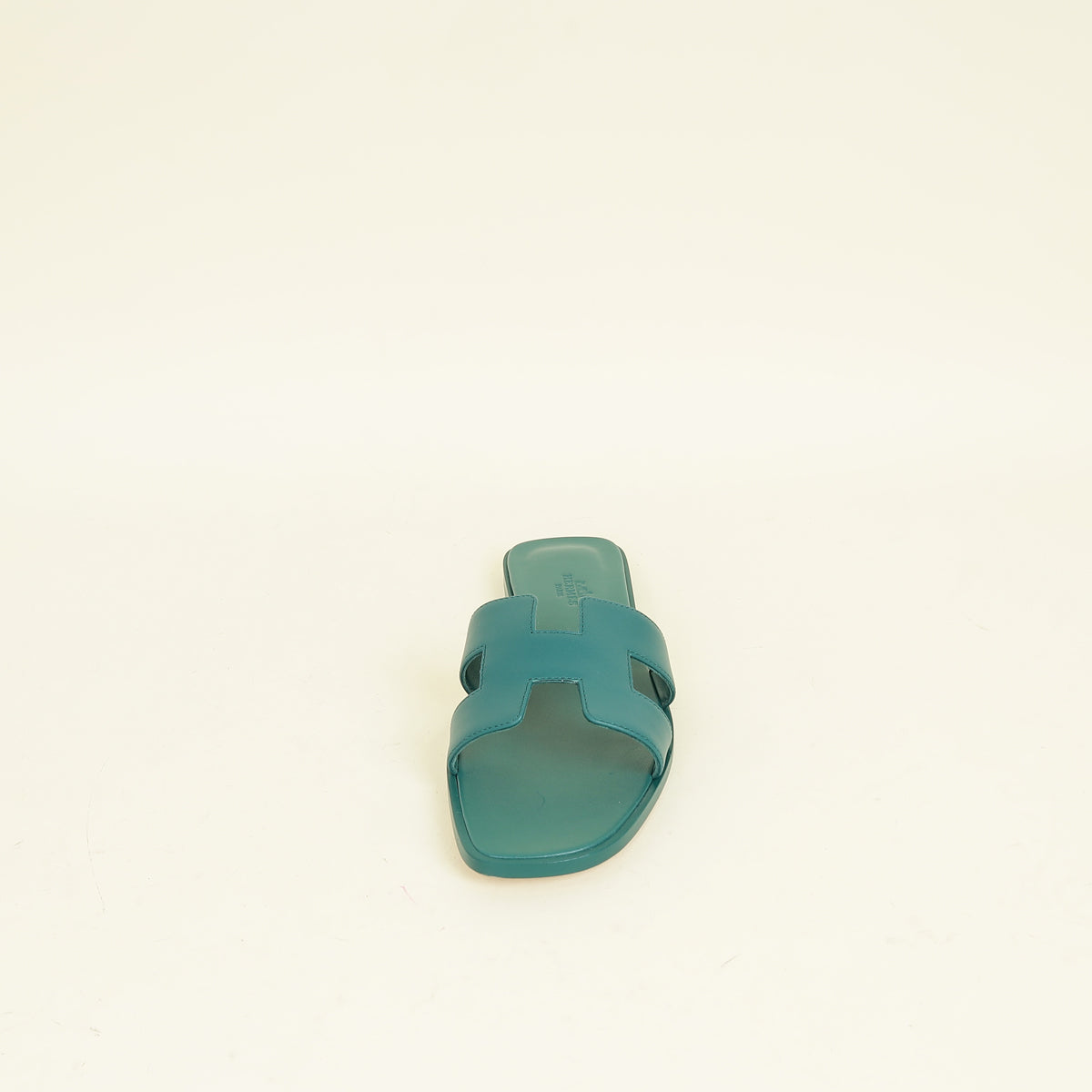 Hermes Vert Viride Oran Sandals 39.5