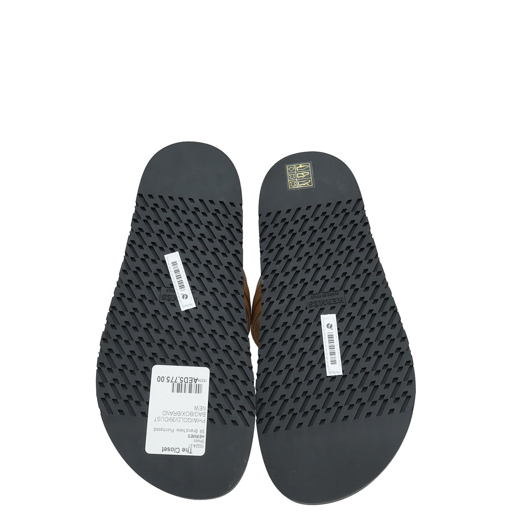 Hermes Gold Empire Sandal 39