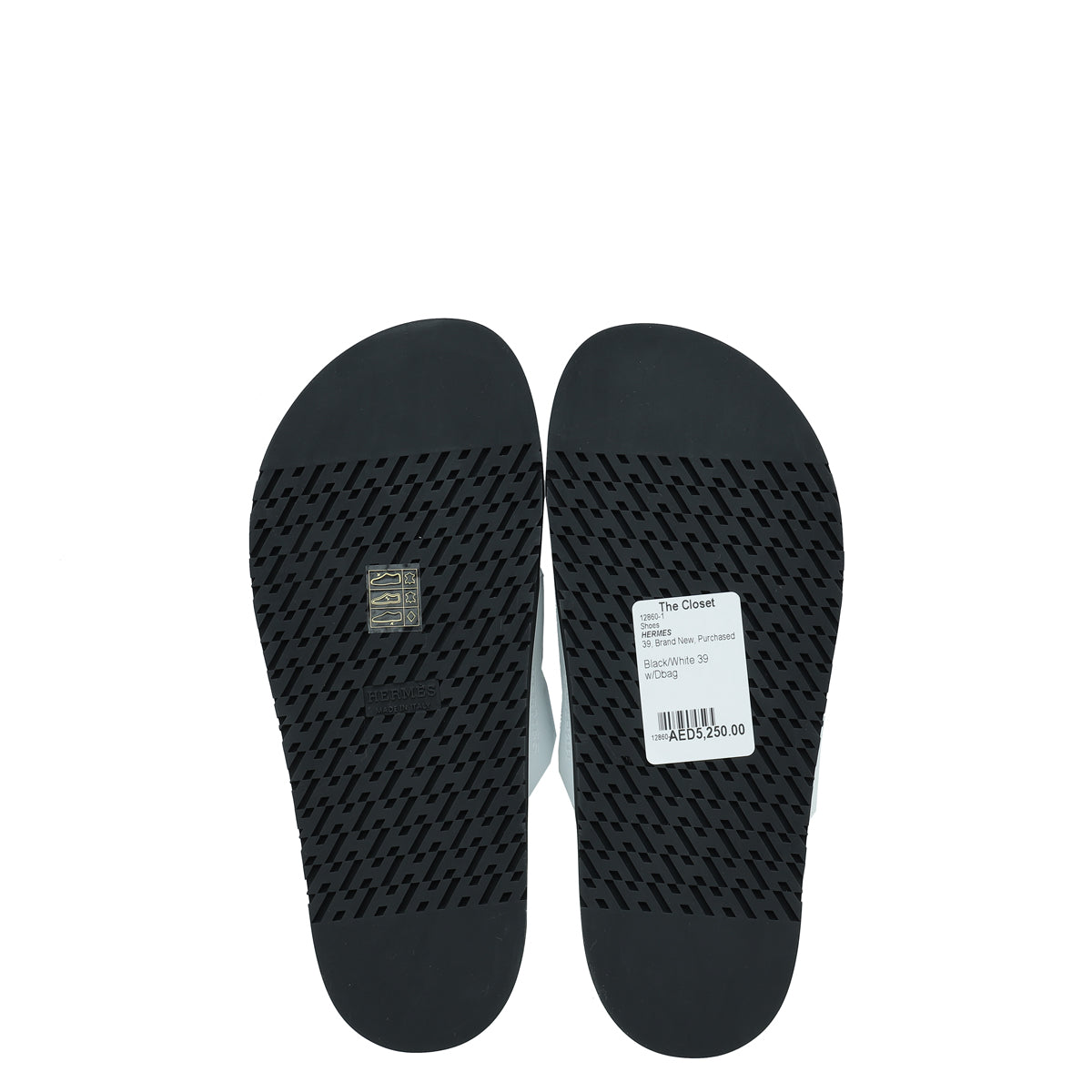 Hermes Bicolor Chypre Sandals 39