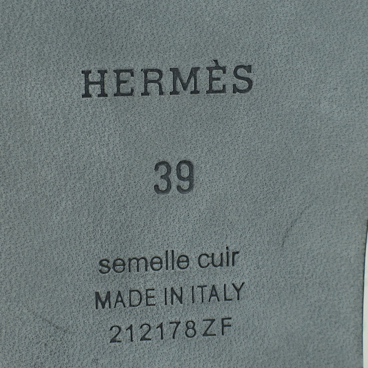 Hermes Vert D'eau Shearling Wool Oran Sandal 39