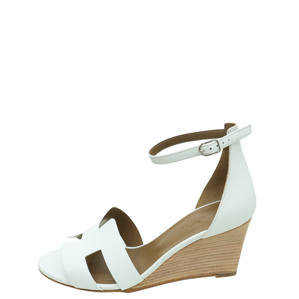 Hermes Blanc Legend Sandal 39