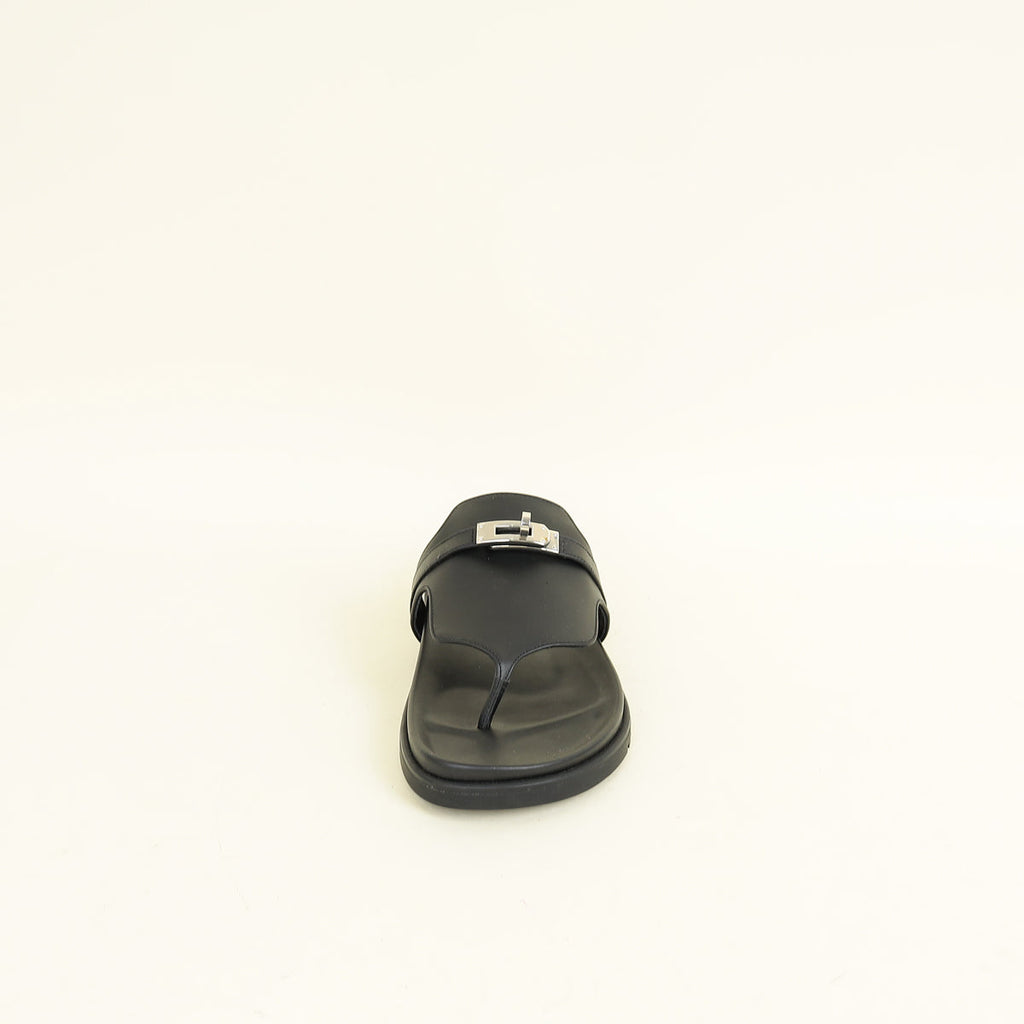 Hermes Noir Empire Sandal 39