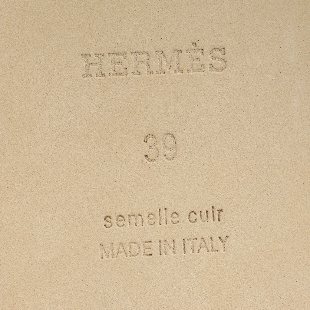 Hermes Bruyère Oran Sandals 39