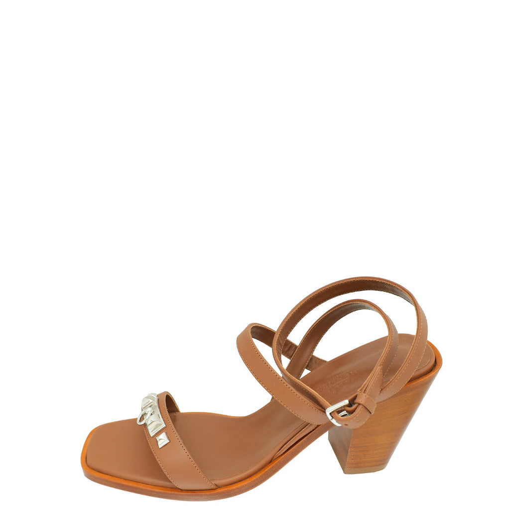 Hermes Gold Ivresse 65 Sandal 39