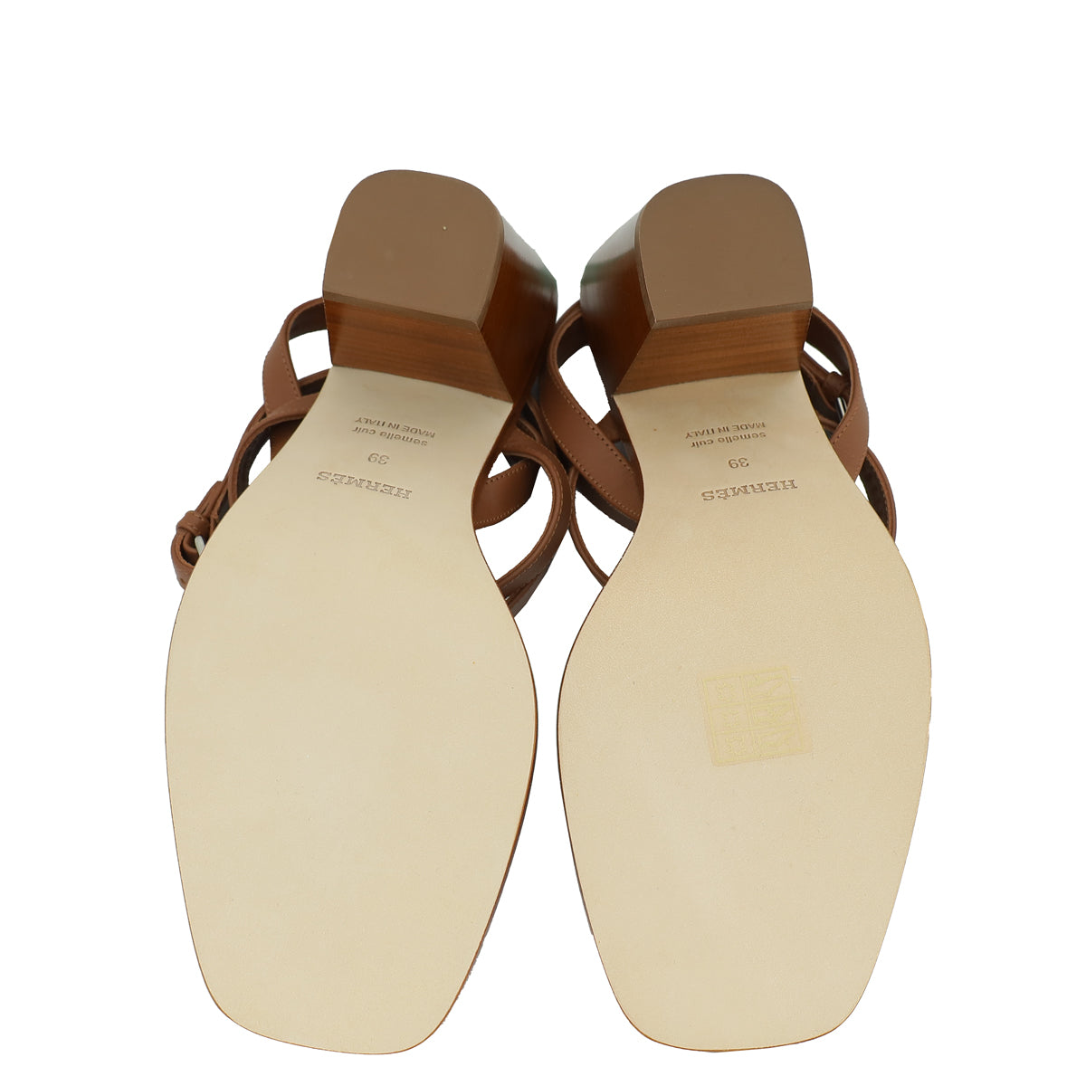 Hermes Gold Ivresse 65 Sandal 39