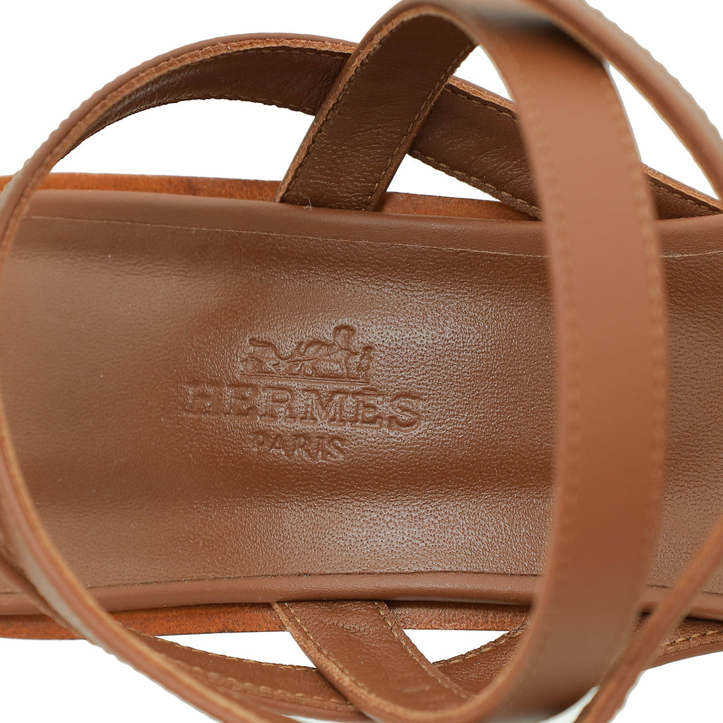 Hermes Gold Ivresse 65 Sandal 39