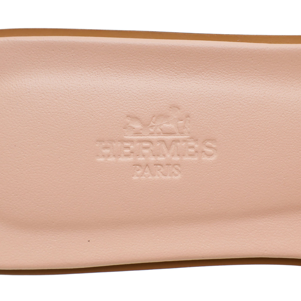 Hermes Rose Pale Oran Sandal 39