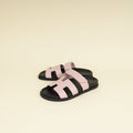 Hermes Rose Cancan Chypre Sandals 39