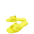 Hermes Cuir Jaune Oran Sandal 39