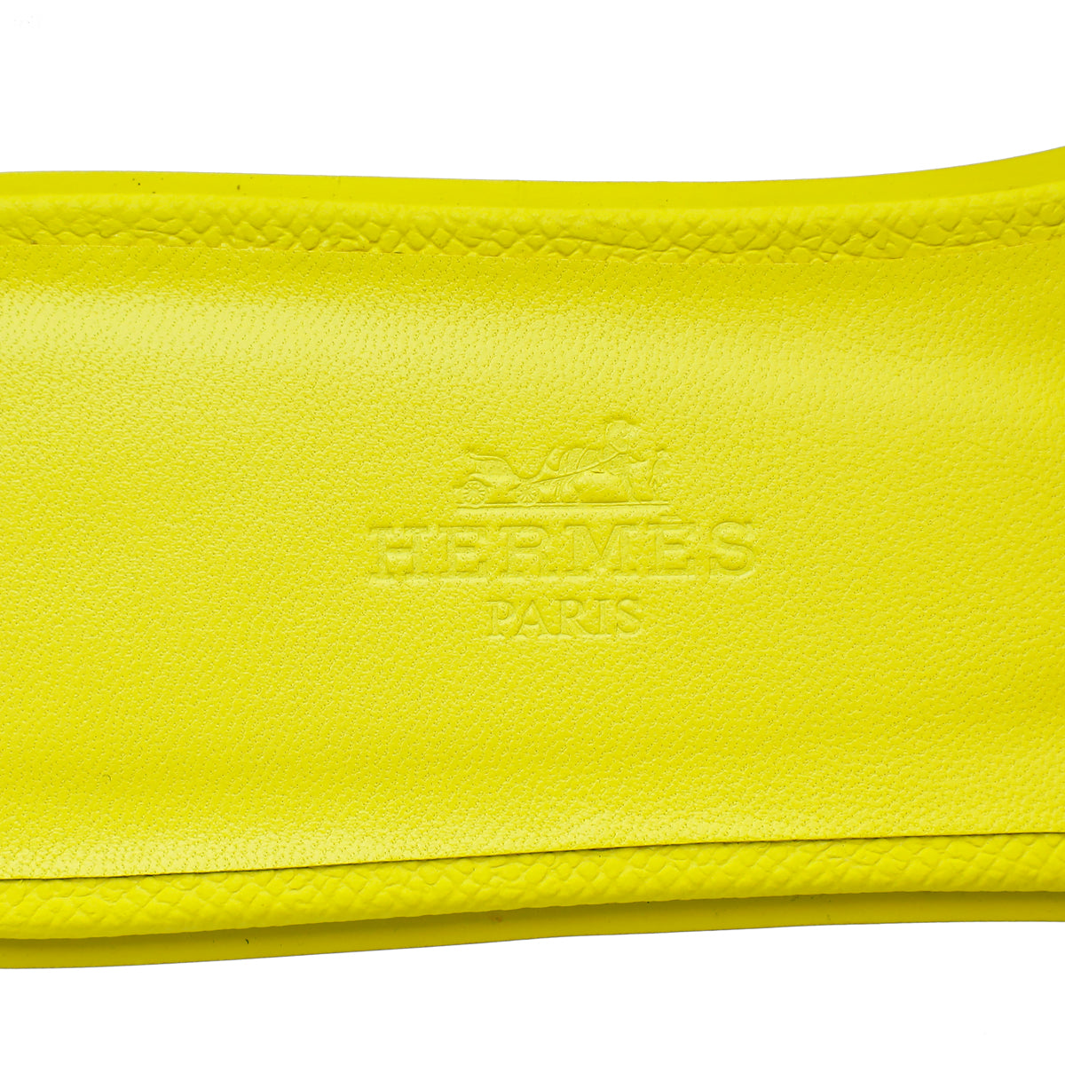 Hermes Cuir Jaune Oran Sandal 39