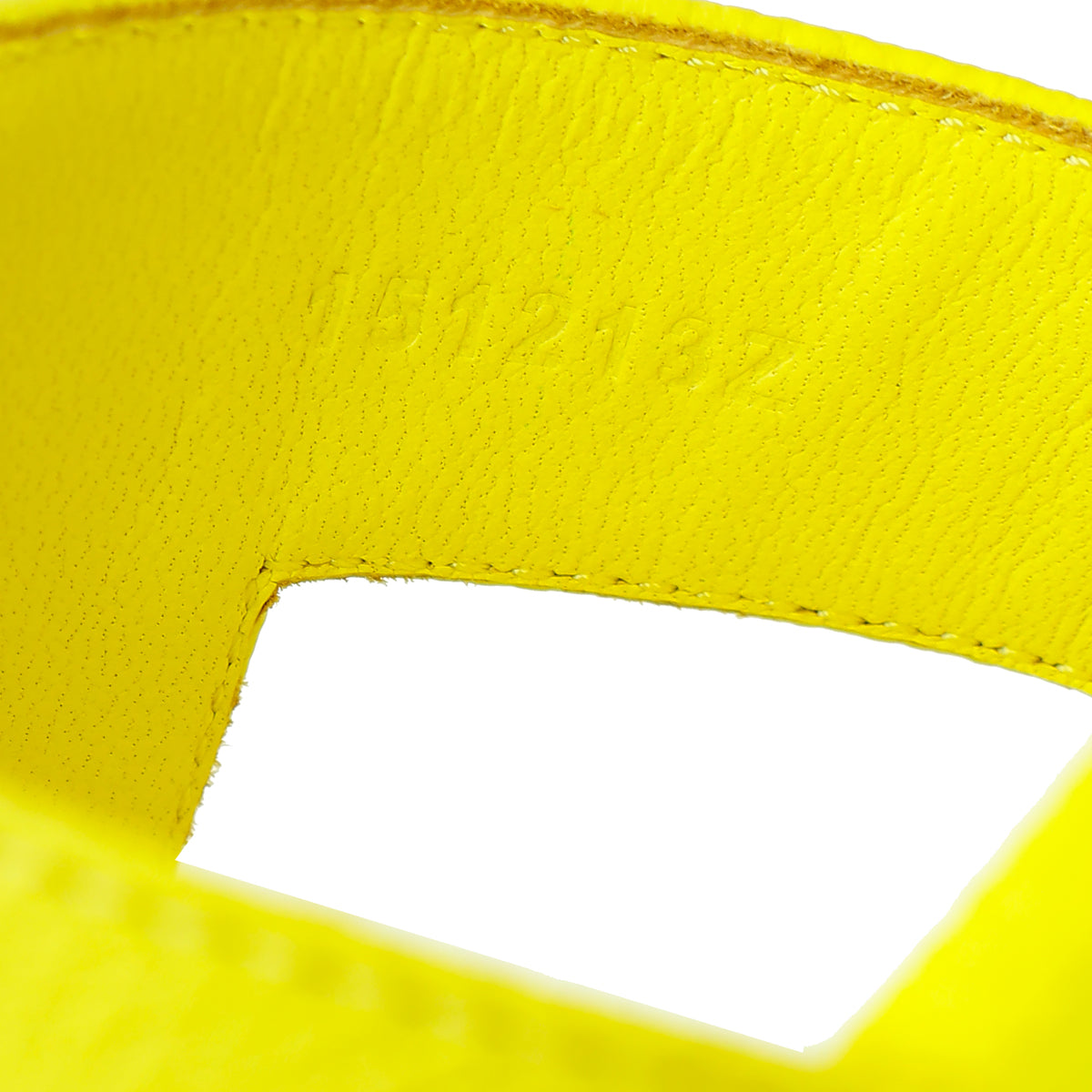 Hermes Cuir Jaune Oran Sandal 39