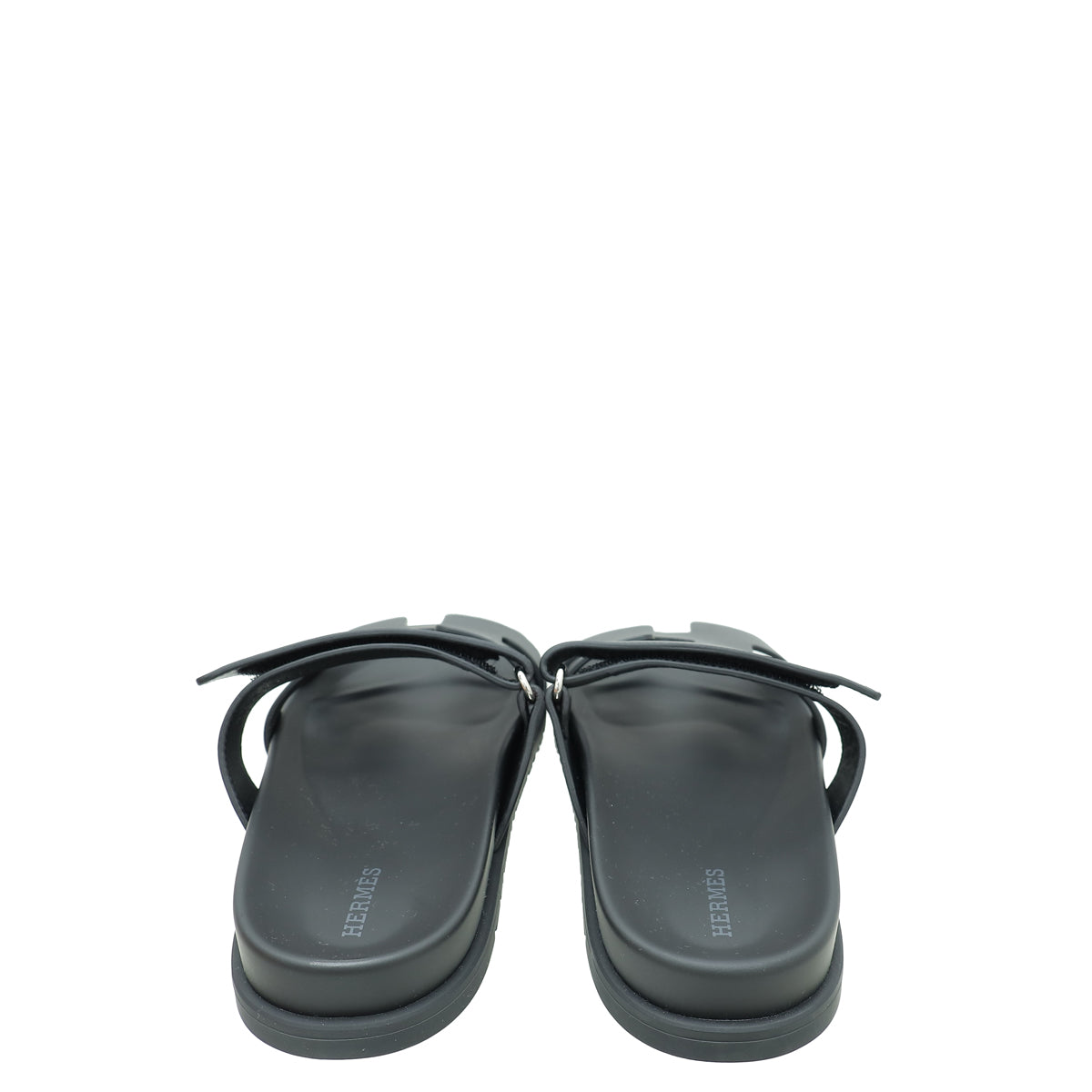 Hermes Noir Chypre Sandal 39