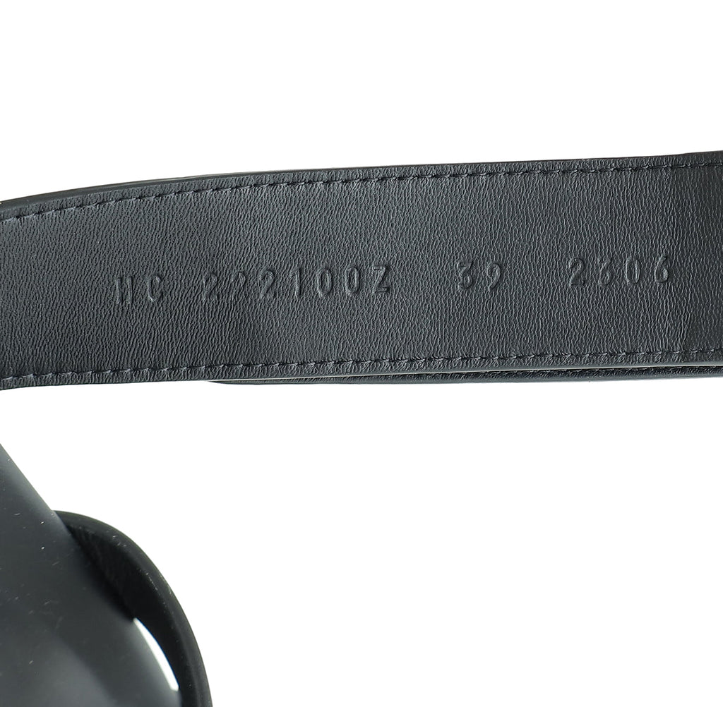 Hermes Noir Chypre Sandal 39