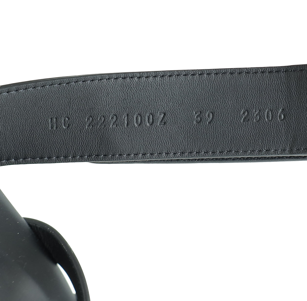 Hermes Noir Chypre Sandal 39
