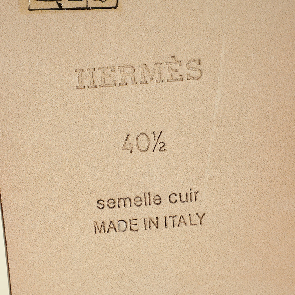 Hermes Gold Oran Sandal 40.5