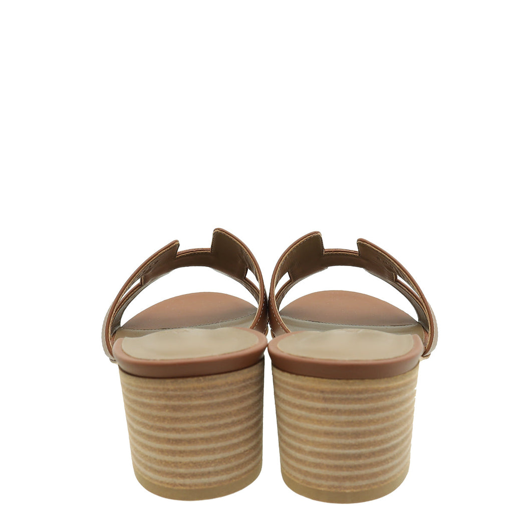 Hermes Gold Oasis Sandal 40