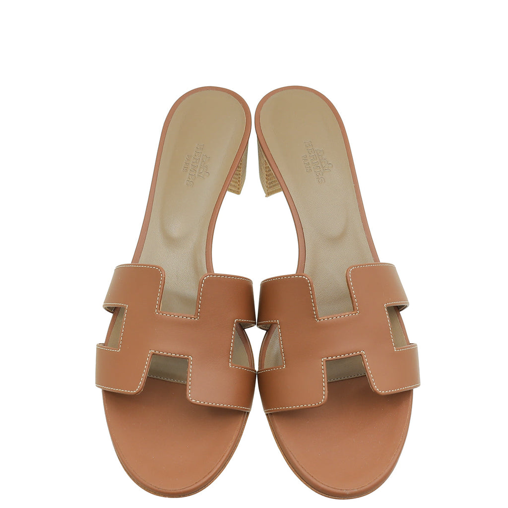 Hermes Gold Oasis Sandal 40
